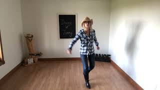 Rockin’ The Wagon Wheel Line Dance Quick Walkthrough and Demo [upl. by Fanestil]