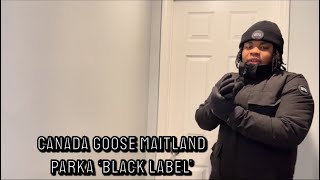 Canada Goose Maitland Hooded Parka Black Label BlackNior  Full Review [upl. by Amorita847]