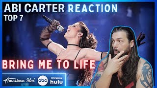 Abi Carter  Bring Me To Life American Idol 2024  First Time Reaction [upl. by Jerol340]