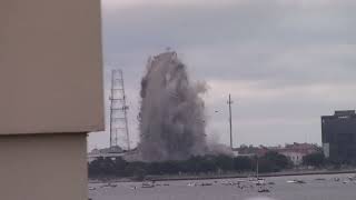 Implosion of Former Capital One Tower in Lake Charles Louisiana From Horseshoe Casino [upl. by Monte]