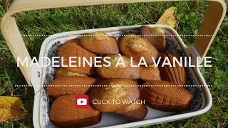 Les madeleines à la vanilleMadeleines with vanilla sans gluten et sans lait [upl. by Anaihk]