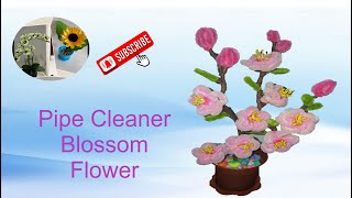 DIY Pipe Cleaner Chenille Stem Blossom Flower Crafts DIY Flower from Singapore [upl. by Lisan]