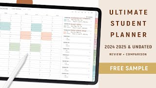 Ultimate Student Digital Planner for GoodNotes 2024 amp Undated Review  Comparison  FREE Planner [upl. by Treble104]