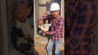 toilet seat fixing how to fix toilet seat  u trape in toilet seat toilet construction work [upl. by Shir]