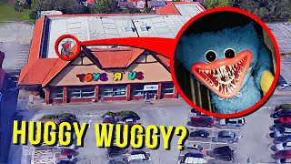 DRONE CATCHES HUGGY WUGGY AT HAUNTED TOYS R US HE CAME AFTER US [upl. by Ennaeirrac]