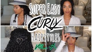 5 Easy 3min Hairstyles on Natural Hair Vol 4 [upl. by Hillman]