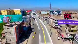 BRT Peshawar Complete Route Video By Drone  Latest Updates  2019 [upl. by Bleier314]