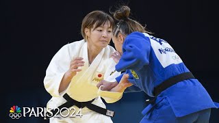 Japans Natsumi Tsunoda wins judo gold in Olympic debut  Paris Olympics  NBC Sports [upl. by Hakkeber]