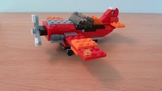 Lego creator 3 in 1 Lego 31003 red rotors propeller plane 33 [upl. by Caine]