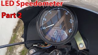 led digital speedometer installation part 2 [upl. by Yob]