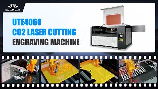 Best Price 4060 CO2 Laser Engraving Cutting Machine for ABS Dual Color Board Acrylic [upl. by Deden]