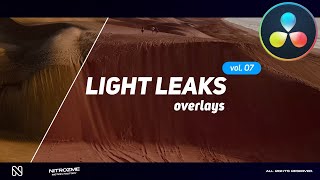 Light Leaks Overlay Pack 7 ★ DaVinci Resolve Templates ★ [upl. by Alokin]