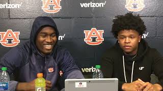 Wendell Green Jr and Jaylin Williams address the media following Auburns 8360 win over Georgia [upl. by Kane464]