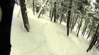 Sugarbush VT  March 23 2013  Mt Ellen Back Country into Slide Brook Basin [upl. by Enimasaj385]