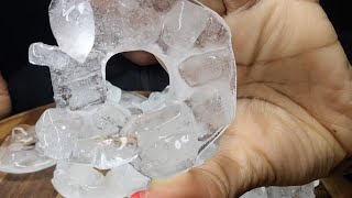 ICE RINGS  ZAXBYS ICE  iceeating asmr asmrice [upl. by Brinna]