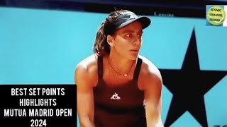 MARIA LOURDES CARLEEMMA RADUCANUHIGHLIGHTS MUTUA MADRID OPEN 2024 [upl. by Dill782]