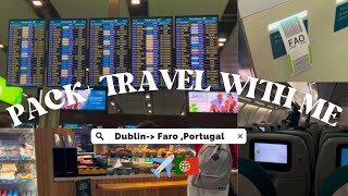 PACK  TRAVEL WITH ME TO FAROPORTUGAL 🇵🇹  airport vlog  travel vlog [upl. by Isewk961]