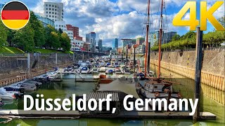 Düsseldorf Germany walking tour 4K 60fps [upl. by Inan]