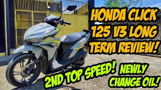 2nd Top Speed Kay Honda Click 125 V3 After Change Oil amp Long Term Review Langga Gail [upl. by Marduk]