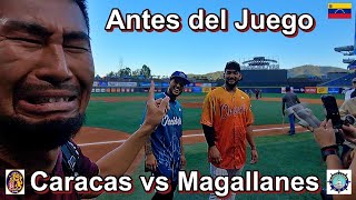 Así es el ambiente previo al juego entre Caracas y Magallanes Venezuela  ベネズエラ野球 伝統の一戦 [upl. by Htezzil]