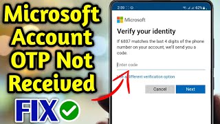 HOW TO FIX Microsoft Account OTP Not Received Verification Code Problem [upl. by Madai988]