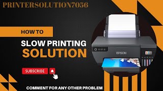 EPSON L8050 SLOW PAGE PRINTING ISSUE SOLUTIO  SUBSCRIBE MU YOUTUBE CHANNEL PrinterSolution7056 [upl. by Farwell]