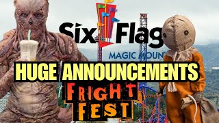 HUGE FRIGHT FEST ANNOUNCEMENTS WENT DOWN TODAY Six Flags Magic Mountain [upl. by Siuol]