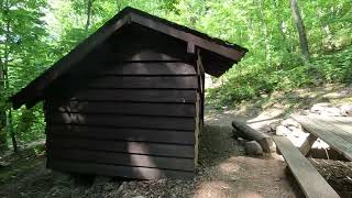 Bobblets Gap Shelter on AT Blue Ridge Parkway VA 6924 [upl. by Siesser]