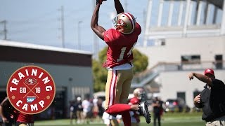 Camp Highlight Jerome Simpson Catches Quickscreen TD [upl. by Idnar]