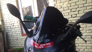 Suzuki gixxer sf250 modified visor [upl. by Attehcram]