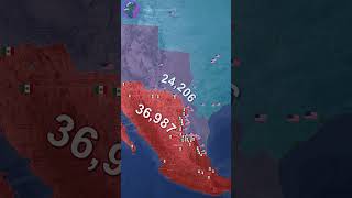 The MexicanAmerican War in 1 minute using Google Earth [upl. by Eivi395]