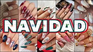 Tendencias Uñas Navidad 2023 🎄✨Diseños de Uñas para Diciembre 😍✨trending nailart nails amazing [upl. by Beall]