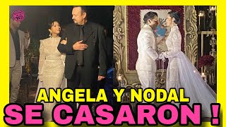 ÁNGELA AGUILAR Y CHRISTIAN NODAL YA SON MARIDO Y MUJER NOTICIAS DE LA RED [upl. by Hanshaw]