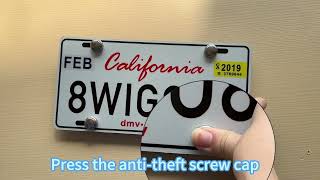 License plate frame installation tutorial [upl. by Evie]