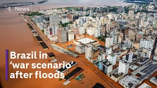 Brazil battles nature as ‘largest ever’ floods submerge whole cities [upl. by Assisi587]