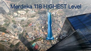 See the HIGHEST Level in PNB Menara Merdeka 118 Tower KL Kuala Lumpur 2nd Tallest Tower in the World [upl. by Adniral]