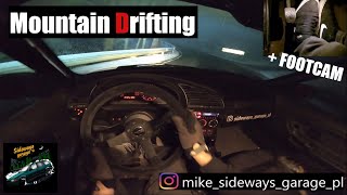 DRIFTING in the Mountains  MikeSidewaysGarage  BMW E36 328i  POV  FOOTWORK [upl. by Esther163]