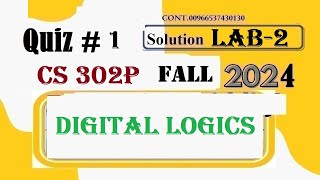 cs 302P quiz 1 solution fall 2024cs302P quiz 1 solution fall 2024cs 302P semester quiz 1 2024 [upl. by Hanahsuar]