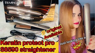 Best Remington hair straightener  keratin protect pro s8590 straightener  honest review [upl. by Zenda]