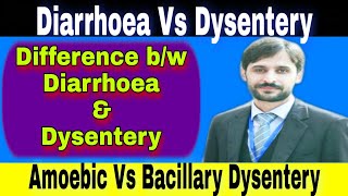 Diarrhoea vs Dysentery  Amoebic dysentery vs Bacillary dysentery [upl. by Dimitri]