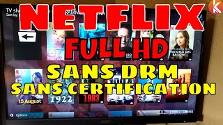 Avoir NETFLIX en Full HD sans DRM ni certification sur sa box Android [upl. by Rorrys]