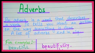 Definition of Adverb in English grammar with example  What is adverb  Adverb kise kahate hain [upl. by Bertram]