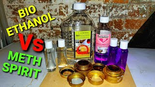 Alcohol fuel test Methylated spirit VS bio ethanol What alcohol fuel is best for camping stoves [upl. by Eanyl]