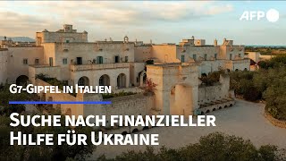 G7Gipfel sucht Lösung für 50MilliardenPaket für Ukraine  AFP [upl. by Nessaj]