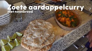 Zoete aardappelcurry – Shane Kluivert – Samen koken met Allerhande [upl. by Atteuqcaj440]