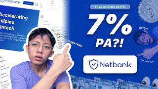 7 Interest Savings 👀  Netbank PH Review for Beginners  Save as little as P1 1️⃣ [upl. by Nrubloc]