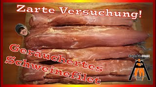 Geräuchertes Schweinefilet  Schweinefiletschinken selber machen  KampS Folge  091 [upl. by Lledrev]