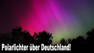 Wunderschön 😲 Polarlichter über Deutschland Niedersachsen Braunschweig [upl. by Nodearb]