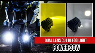 Autopowerz Dual Cut Fog Light Universal for Bike amp Cars  Dual Colour Lighting Effect yellowwhite [upl. by Gothar]