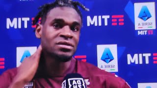 ZAPATA 😏post Torino Milan 31quotFinale ingiusta Atalanta vincerà Europa Leaguequot [upl. by Pfaff]